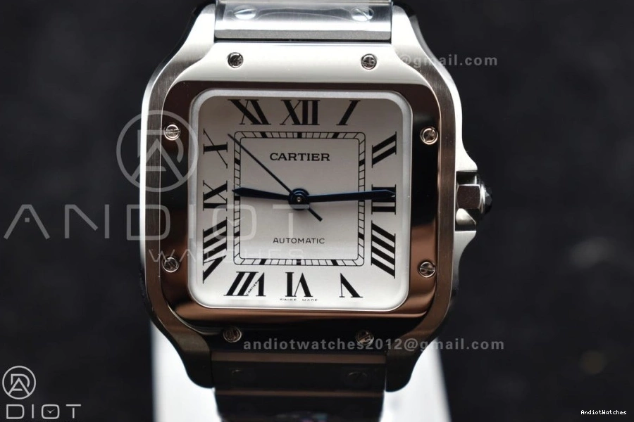SS 1:1 1045 TopPick SS de 9015 Best Dial White Cartier on Edition Bracelet SmartLinks BVF Santos MIYOTA 35mm V 0926